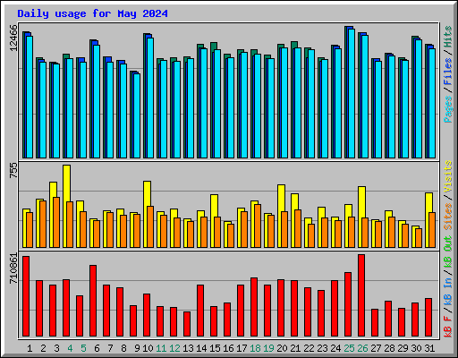 Daily usage for May 2024