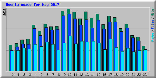 Hourly usage for May 2017